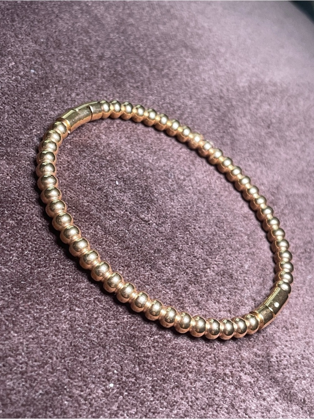 Gold Bead Stretch Bracelet - Women Jewelry